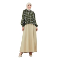 KATUN Lunangoofficial - Latest 2-piece Separate Outer Hoodie Dress for Adult Women LG 845 Checkered 