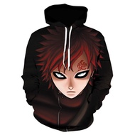 Naruto Gaara 3D Print Jacket Men/Women Hiphop Hoodies Long sleeves Casual anime Sweatshirt japanese