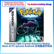 【 Pokémon Game Play DI PC Iphone Android phone 】Pokemon GBA Game Crystal Advance Redux Johto PC GAME