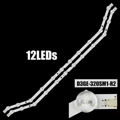 12-LEDs Backlight Strip For BN96-28763A D3GE-320SM1-R2 LM41-00001S BN96-33972A UE32H5303 UE32H5303AK