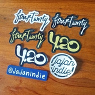 STIKER FOURTWENTY 4.20 / Fourtwnty Music Merch / Stiker Band Indie