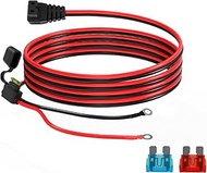 12V DC Power Cord for Refrigerator, 14AWG 5FT O Ring Terminal to Car Fridge Cooler Cable for Compres