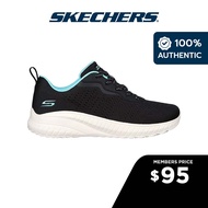 Skechers Women BOBS Sport Squad Chaos Cosmic Feel Shoes - 117227-BLK Memory Foam Machine Washable Vegan