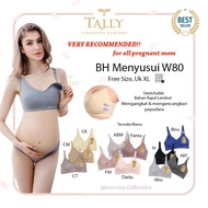 TALLY BRA NURSING BRA W80 | CUP C | FULL CUP | THIN FOAM | No Wire | FREE SIZE | Hook 3 | FINE KNIT 