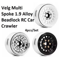 Multi Spoke Rims 1.9 Alloy Beadlock RC Car Crawler mn999 HBR1001