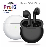 Mezone Tai nghe bluetooth không dây PRO 6 TWS tai nghe chơi game có cảm ứng vân tay