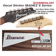 Logo IBANEZ S SERIES STANDART SIZE STICKER IBANEZ STICKER DECAL IBANEZ S SERIES