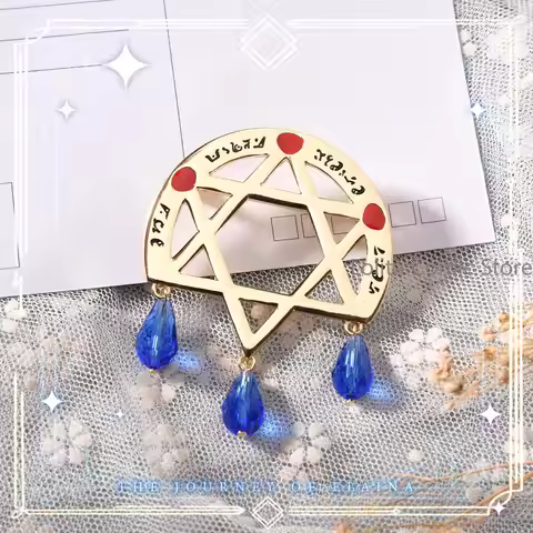 Anime Elaina Wandering Witch: The Journey of Elaina‍ Cosplay Metal Badge Backpack Badge Brooch Penda