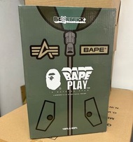 現貨 可即日交收 全新未開 100％ & 400％ Be@rBrick Bearbrick BearBrick Bape ALPHA MA-1 500%