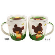 小熊學校 - 陶瓷有蓋杯 (Green)