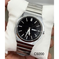 [ C9200 ] JAM ANALOG DATE STEEL + JAM TANGAN LELAKI