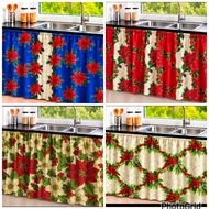 elegant Christmas kitchen sink non ring suksukan curtain 30 inches by 58 inches