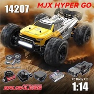 MJX Hyper Go 14207 1/14 Scale Brushless RC Car High Speed 4WD Off-Road Truck with 2 Shells