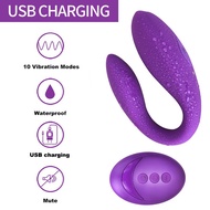♈▪♟Wireless Vibrator Adult Toys For Couples USB Rechargeable G Spot U Silicone Stimulator