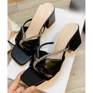 5 cm high heel sandals with beaded straps available in big sizes from 35 to 46