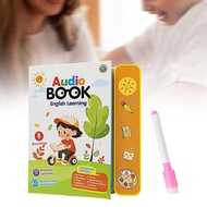 [tenlzsp0bc] English Words Sound Book Preschool Interactive Audio Book Learn First Words Vocabulary 