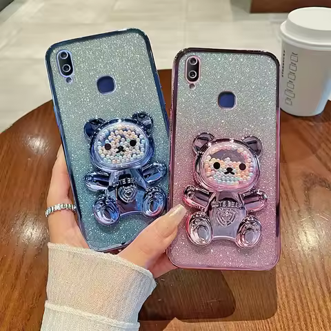 For Vivo Y91 Case Soft Silicone Bling Shockproof Electroplated TPU Cell Phone Casing For Y91i 1811 1