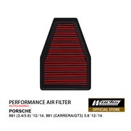 PORSCHE 991 (3.4/3.6) '12-'14, 991 (CARRERA/GT3) 3.8 '12-'14 - WORKS AIR FILTER