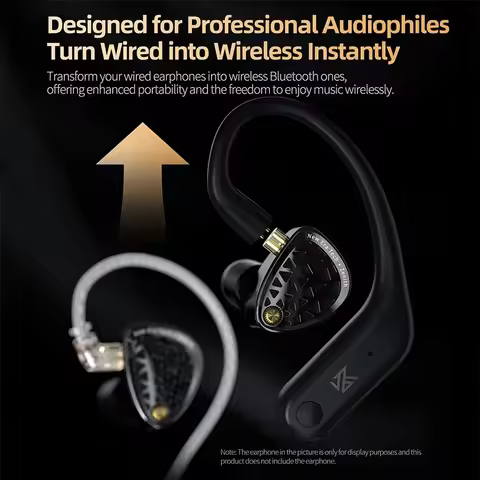 KZ AN01 Wireless Upgrade Ear Hook Cable ANC Noise Cancellation Bluetooth-compatible 5.4 C-Pin LDAC H