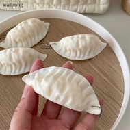 wallrong Simulation Dumplings Keychain Bag Pendant Cute Mini Squishy Toy Dumplings Simulation Food Decoration Ch Stress Relief Gift New