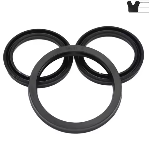 USH 11.2/12/12.5/14/16/18/20/25/30/50/100/200-275mm Hydraulic Cylinder Piston Shaft Rod Black NBR Ru
