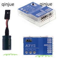 QINJUE Fixed Wing Helicopter, 5-7.4 V ABS PC Remote Controlled Aircraft,  43x27mm 3 Axis Gyro A3 V2 