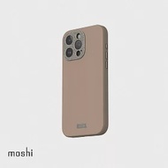 Moshi iPhone 15 Pro Max Napa 皮革保護殼 燻木棕