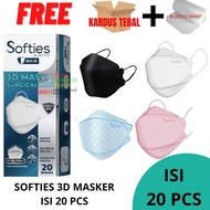 ready Masker Softies 3D Isi 20 / Masker KF94 Softies murah
