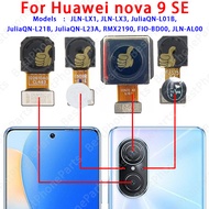 ด้านหน้าและด้านหลังกล้องหลังสำหรับ JLN-LX1 9 SE Huawei Nova ชิ้นส่วนอะไหล่ทดแทนสายเคเบิลงอได้โมดูลกล