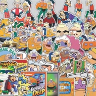 Mermaid Man And Barnacle Boy Cutting Pack Stickers, 100 Pcs, Cute, Cool Aesthetic Series for Suitcas