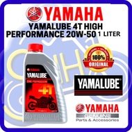 YAMALUBE 4T 20W-50 20W 50 HIGH PERFORMANCE MINYAK HITAM 4T MOTORCYCLE 1 LITRE ORIGINAL YAMAHA