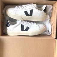 全新 VEJA Campo 休閒小白鞋 黑V黑尾 男女通用