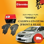 BREMBO TOYOTA CALDINA GT4 ST246 FRONT ( DEPAN ) & REAR ( BELAKANG ) BRAKE PAD