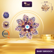 Ozel Brooch Daisy Family Flower BabyBrooch G44010 Pin Tudung, Hijab, Songkok, Baju Kurung
