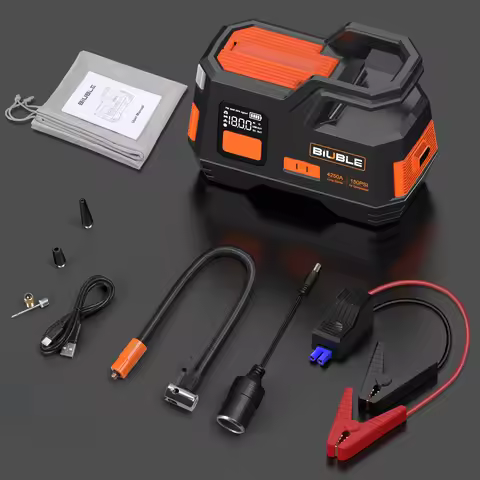 Car Jump Starter Air Pump 150PSI 26800mAh Peak Current 4250A Car Battery Booster Tire Air Compressor