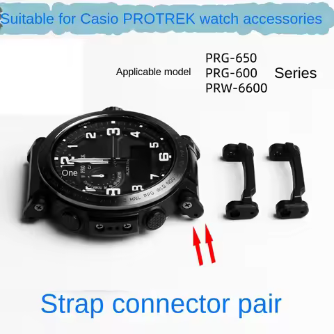PRG 650 24mm ear connector For Casio 5497 PROTREK adapter PRW-6600 PRG 600 PRG-650 strap adapter men