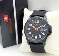 Swiss Army 2315 Original Jam Tangan Pria Tali Kanvas Fre Box Garansi 1 Tahun