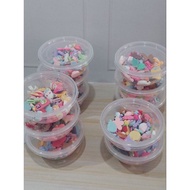 50 pcs mixed randon character clay, free limited cups