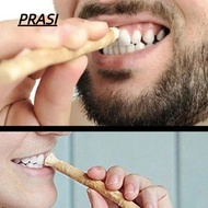 PRASI Miswak Toothbrush, No Toothpaste Needed Traditional NaturalToothbrush, Eco Friendly Soft Brist