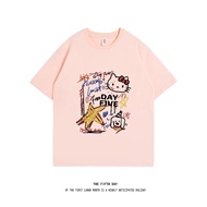 HelloKitty printed tshirt y2k style for women cute pattern tshirt SIZE【S-5XL】