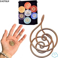 CACTULH Spiral Palm Ring, Handmade Jewelry Accessories Copper Palm Ring,  Adjustable Reiki Energy Sp