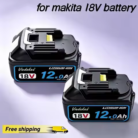 New For Makita 18V High Capacity 12Ah Rechargeable Lithium-Ion Battery BL1830 BL1850 BL1860 Compatib