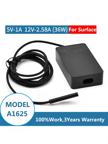 36W 12V 2.58A Power Adapter Charger Compatible with Surface Pro 3 Pro 4 (Intel Core i5 i7) Pro 5-201
