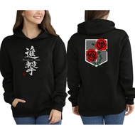 AOT attack on titan snk rose anime hoodie sweater