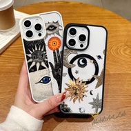 Untuk iphone 16 Sarung Telefon 11 12 13 14 15 Pro Max Casing Elemen Astrologi xr xs Max 7 8 Plus Jel