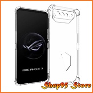 Asus rog phone 7 / rog 7 pro / rog 7 ultimate transparent shockproof silicone case