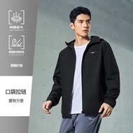 Mens Spring New Style Windproof Water-resistant Sport Jacket Erke Hooded Zipper Closure Training Out