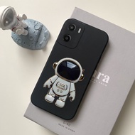 Phone Case for Motorola Moto G06 Power Back Cover Fashionable Cartoon Astronaut Kickstand Dustproof 