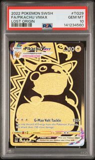 [PSA10] 2022 POKEMON SWORD & SHIELD LOST ORIGIN TG29 FULL ART 比卡超 PIKACHU VMAX 皮卡丘 比卡丘 美版 ENG 寶可夢 卡牌