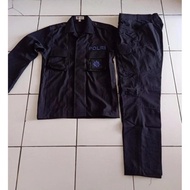 BAJU PDL HITAM BRIMOB MODEL TACTICAL(HITAM kain halus)